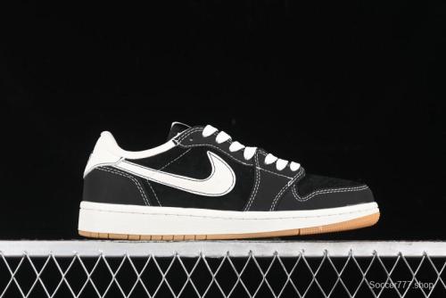 Nike Travis Scott x Fragment Design x Air Jordan 1 Low OG SP AJ1 Retro Sneakers - JH6089-004