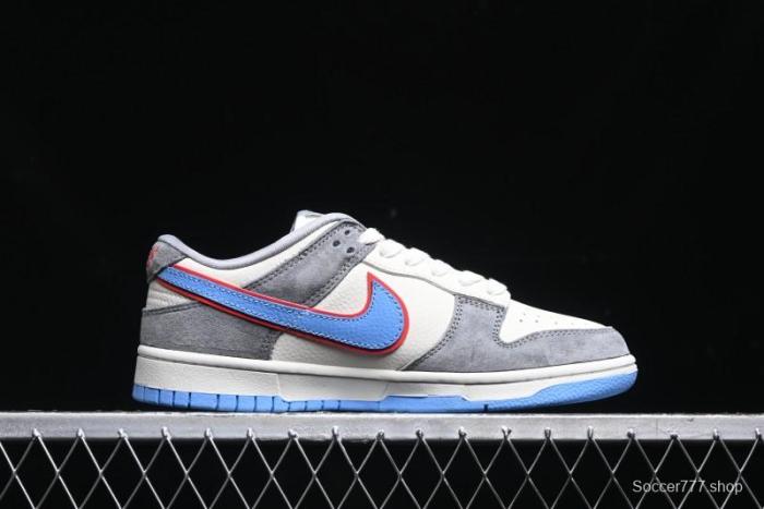 Nike SB Dunk Low Supreme Collaboration Anniversary Custom Low-Top Casual Skate Shoes - KK1333-010