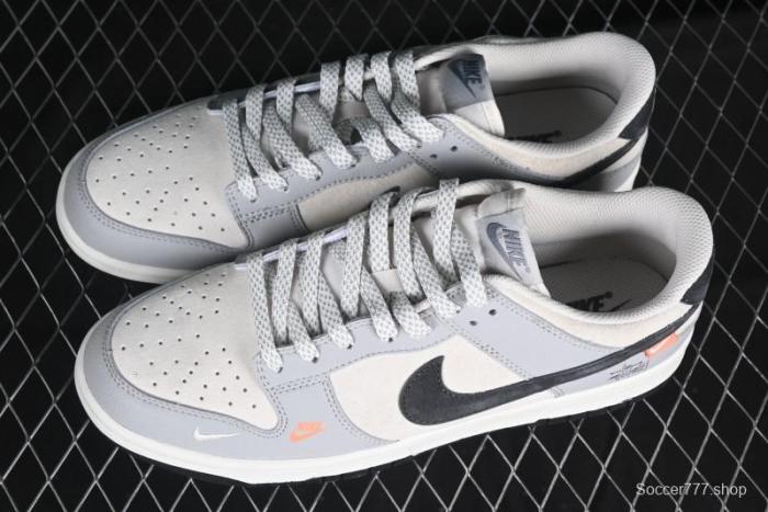 Nike SB Dunk Low Stussy Collaboration Embroidered Black Swoosh Anniversary Custom Low-Top Casual Sneakers - DJ2024-095