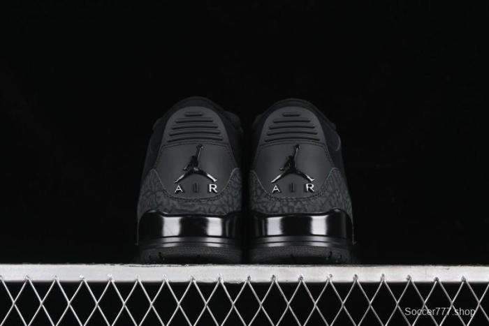 Nike Air Jordan 3 Retro Basketball Shoes Midnight Black - CT8532-001