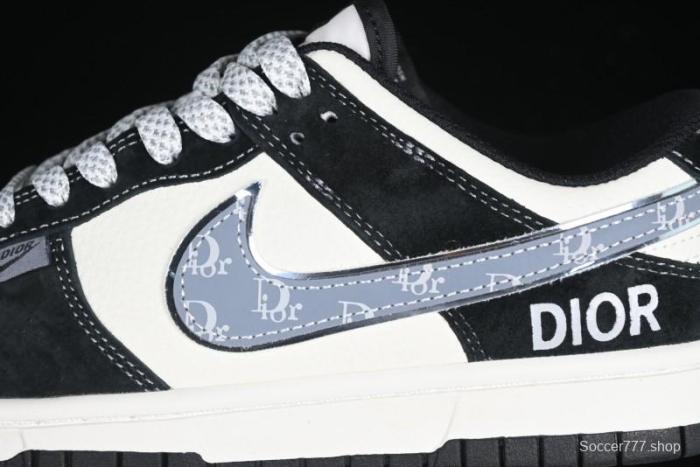 Nike SB Dunk Low Dior Collaboration Anniversary Edition Customized Low-Top Casual Sneakers - DJ2024-084