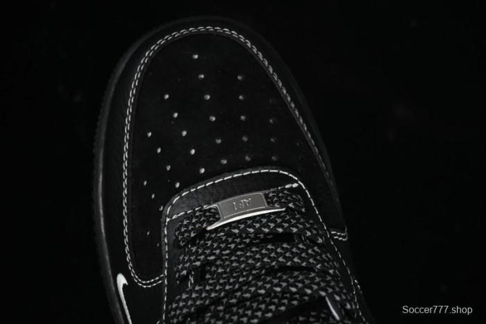 Nike Air Force 1 '07 Low Stussy Collaboration - Samurai Black Low-Top Casual Sneakers - XZ6188-969