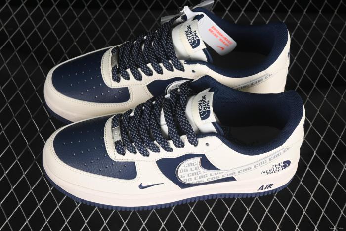 Nike Air Force 1'07 Low The North Face x Comme des Garçons Dark Blue Casual Sneakers - HH7518-075