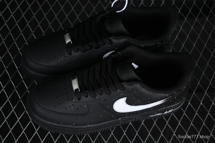 Nike Air Force 1 '07 Low Casual Sneakers with Black Splatter Design - ZH0316-046