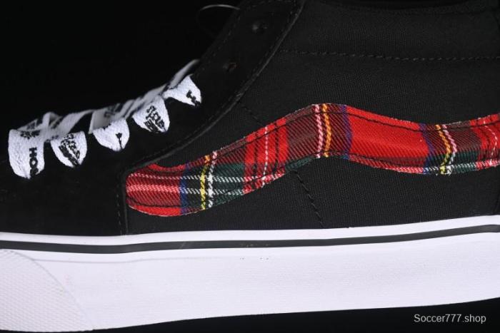 Vans Sk8-Mid Anaheim Collection Scottish Plaid Casual Low-Top Canvas Shoes - VN0A4UWIVNE