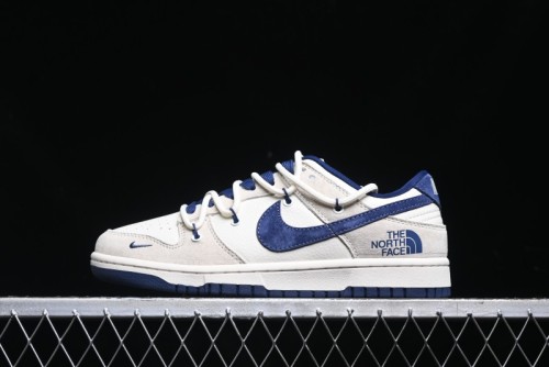 Nike SB Dunk Low The North Face Series - Strap Pig Eight Dark Blue Hook Anniversary High-End Custom Low-Top Casual Skate Shoes - DM6868-001