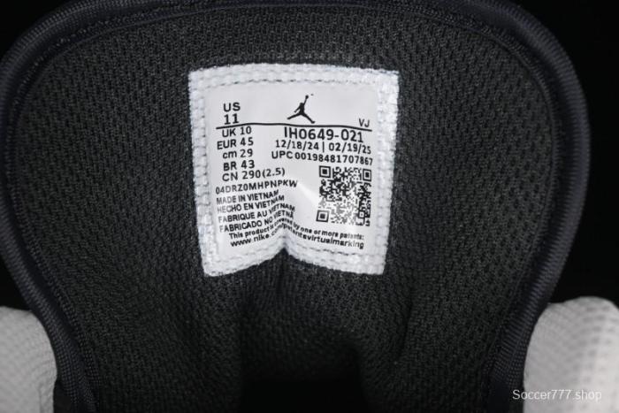 Nike Air Jordan 1 Low AJ1 Retro Casual Sneakers in Black White Grey - IH0649-021