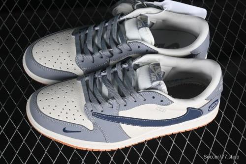 Nike Travis Scott x Fragment Design x Air Jordan 1 Low OG SP AJ1 Retro Sneakers - LD2025-005