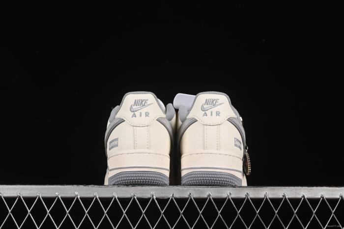 Nike Air Force 1 '07 Low Supreme Collaboration Beige Multi-Swoosh Casual Sneakers - XX3168-147