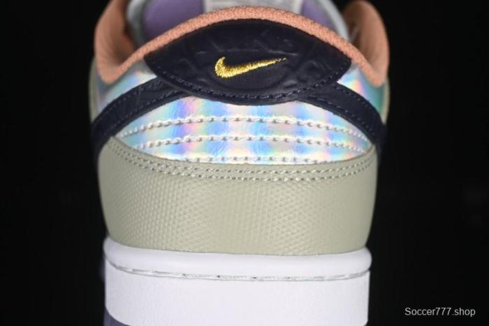 Nike Dunk Low Floral Swoosh Floral Theme Low-Top Casual Sneakers - HV5750-133