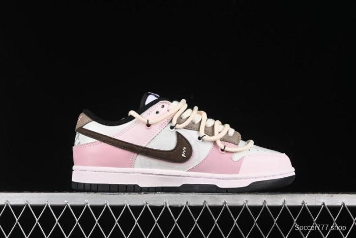 Nike Dunk Low Panda Prank Special Edition Heartbeat Mail Casual Sneakers - CW1590-100