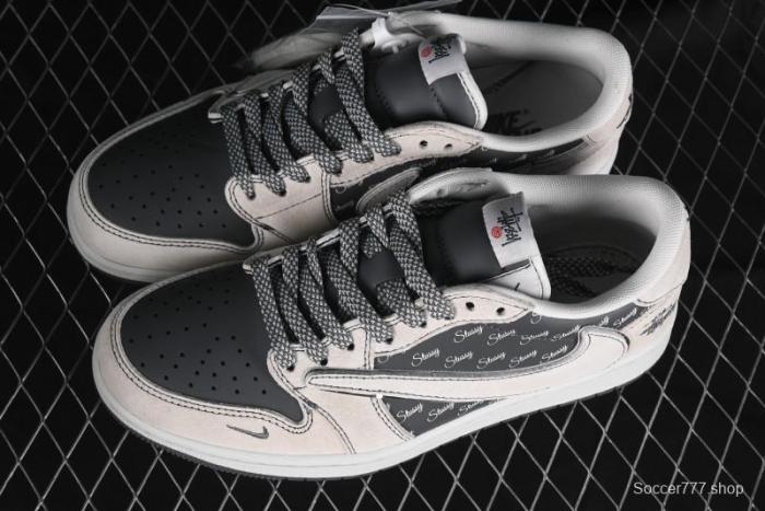 Nike Travis Scott x Fragment Design x Air Jordan 1 Low OG SP AJ1 Retro Sneakers - XZ3398-002