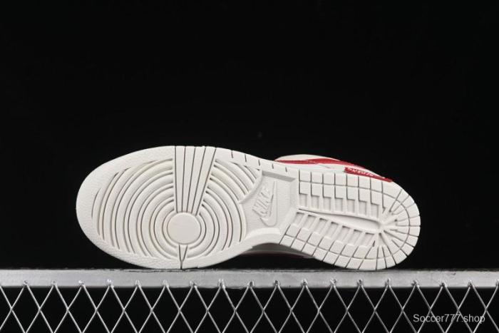 Nike SB Dunk Low Supreme Collaboration - Anniversary Edition Customized Low-Top Casual Skate Shoes - KK1333-002