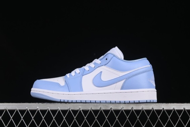 Nike Air Jordan 1 Low AJ1 White Blue Casual Sneakers - DC0774-142