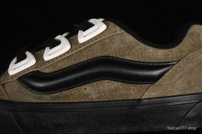 Vans Knu Skool DR Black Green New Series Chunky Sneakers - VN000CZU0BP