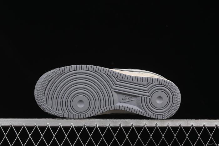 Nike Air Force 1 '07 Low Supreme Collaboration Beige Multi-Swoosh Casual Sneakers - XX3168-147