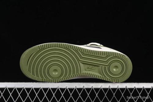 Nike Air Force 1 '07 Low Dior Collaboration - White Green Drawstring Casual Sneakers - SJ1198-200