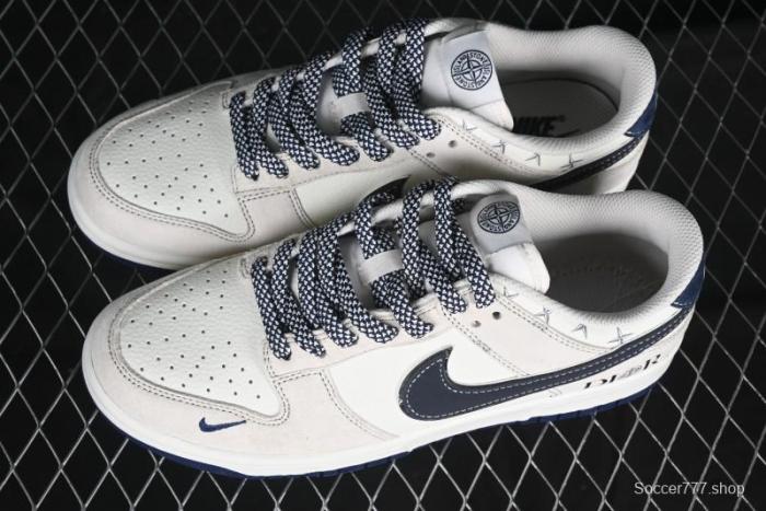 Nike SB Dunk Low Dior x Stone Island Triple Collaboration Anniversary High-End Custom Sneakers - DJ2024-085