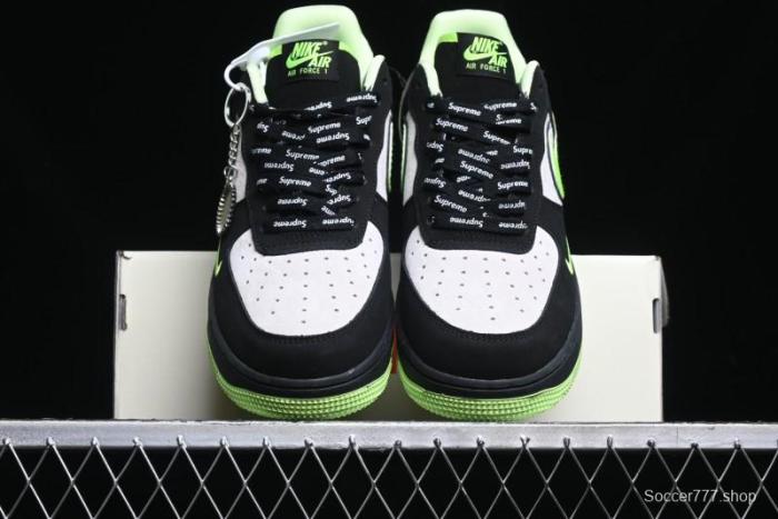 Nike Air Force 1 '07 Low Supreme Collaboration - Night Glow Low-Top Casual Sneakers - DF0188-009