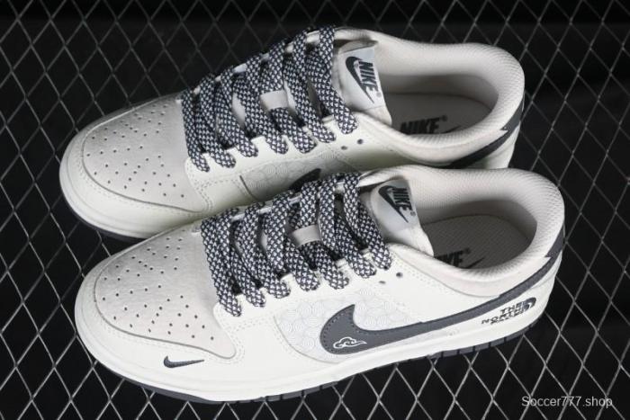 Nike SB Dunk Low The North Face Collaboration Beige Cloud Anniversary High-End Custom Low-Top Casual Skate Shoes - DJ2024-118