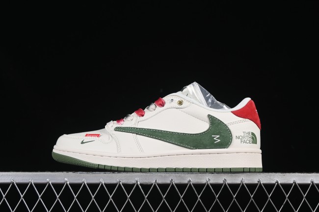 Nike Travis Scott x Fragment Design x Air Jordan 1 Low OG SP Casual Sneakers - FC1688-214