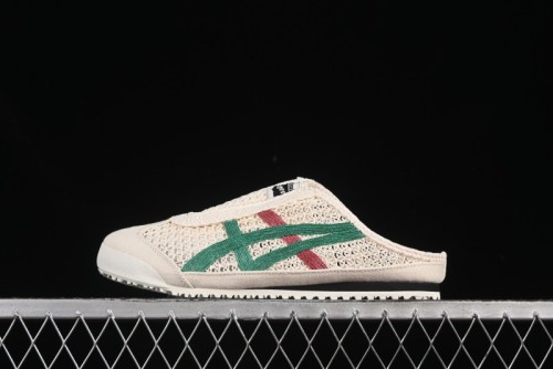 Onitsuka Tiger Mexico 66 Sabot Slip-On Sneakers with Breathable Mesh Upper - 1183C123-103