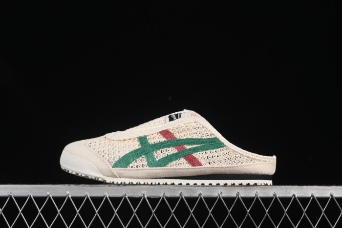 Onitsuka Tiger Mexico 66 Sabot Slip-On Sneakers with Breathable Mesh Upper - 1183C123-103