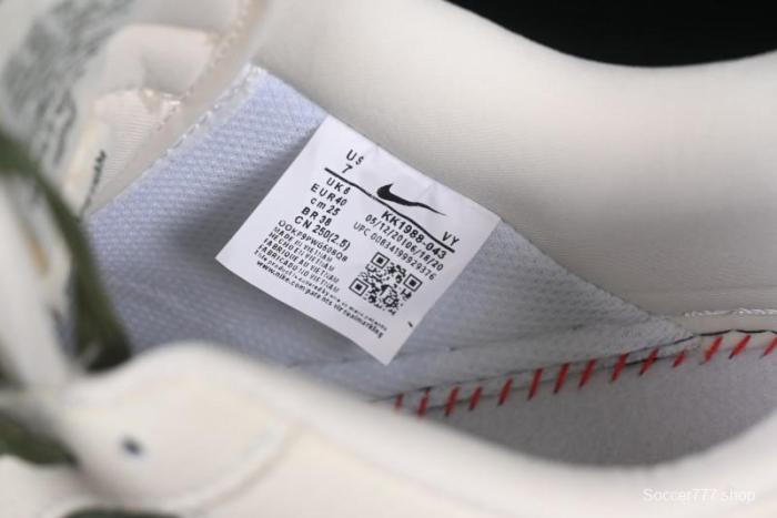 Nike Air Force 1 '07 Low The North Face Collaboration Beige Green Mini Swoosh Casual Sneakers - KK1988-043