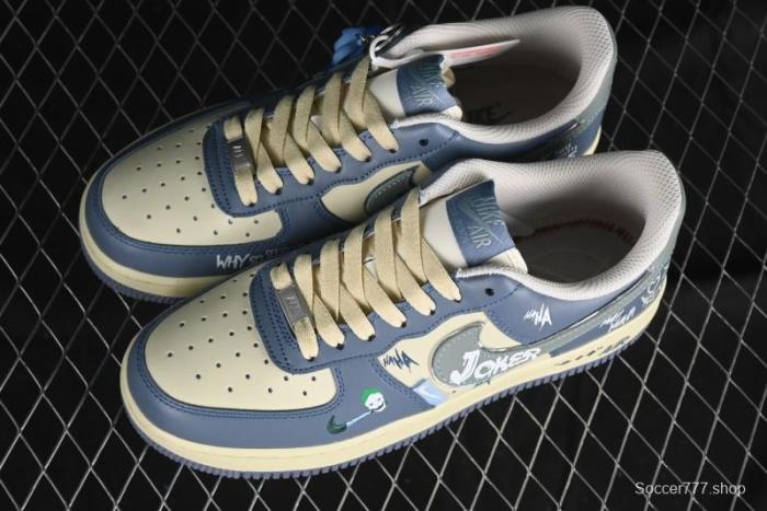 Nike Air Force 1 Low  Ghost Fire Clown  Halloween Themed Casual Sneakers - XL2321-333