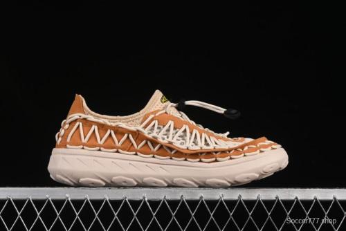 Keen Uneek Flat-M Woven Elastic Outdoor Sandals for Hiking and Water Activities - 1014097 Brown