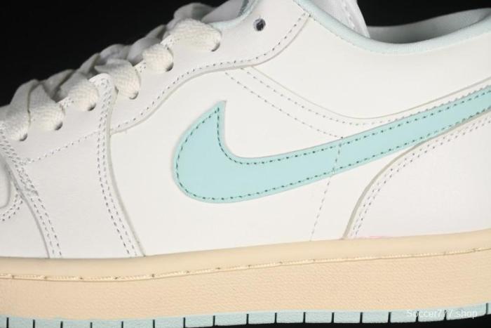 Nike Air Jordan 1 Low AJ1 White Mint Green Low-Top Casual Lifestyle Sneakers - DC0774-134