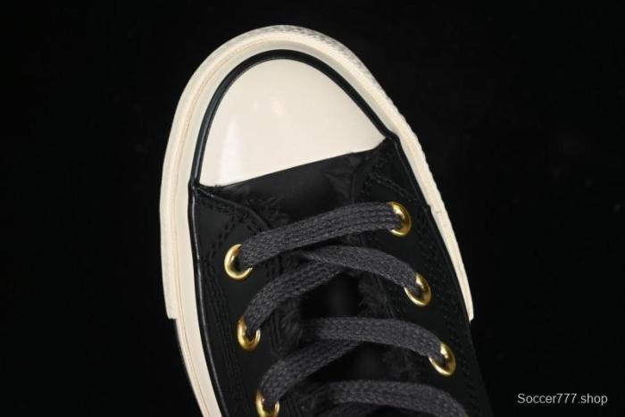 Converse Chuck 1970s Winter Waterproof Leather High-Top Sneakers with Gold Eyelets and Fleece Lining - A12444C