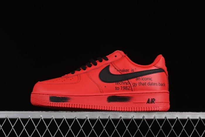 Nike Air Force 1'07 Low Watermelon Red Casual Sneakers with Full-Length Air Cushion - FD7039-600