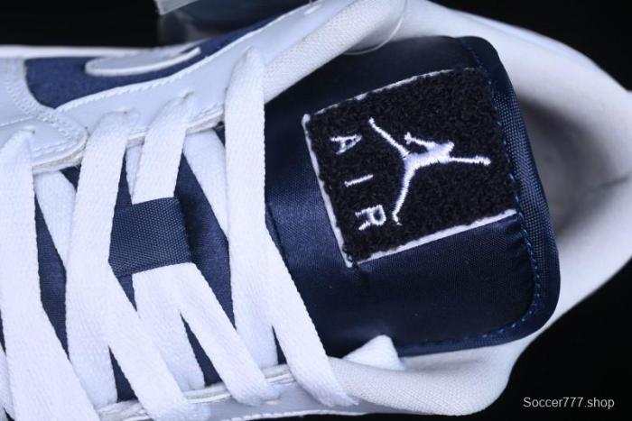 Nike Air Jordan 1 Low AJ1 Navy Blue Silk Casual Sneakers - FZ8778-044