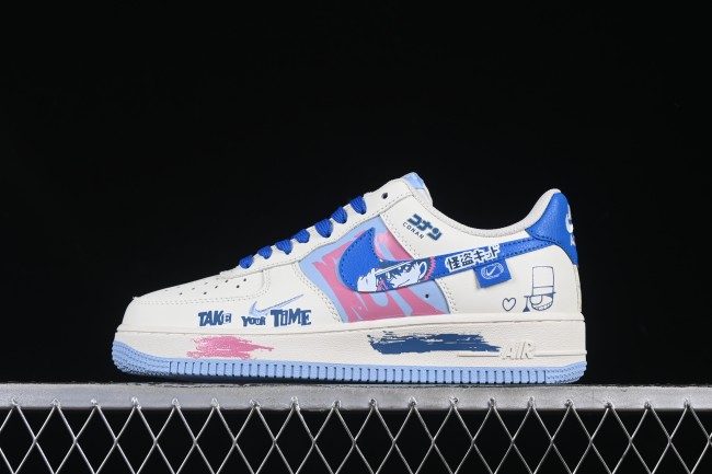 Nike Air Force 1'07 Low Kaito Kuroba Sneakers Inspired by Detective Conan Manga Series - DB3301-121