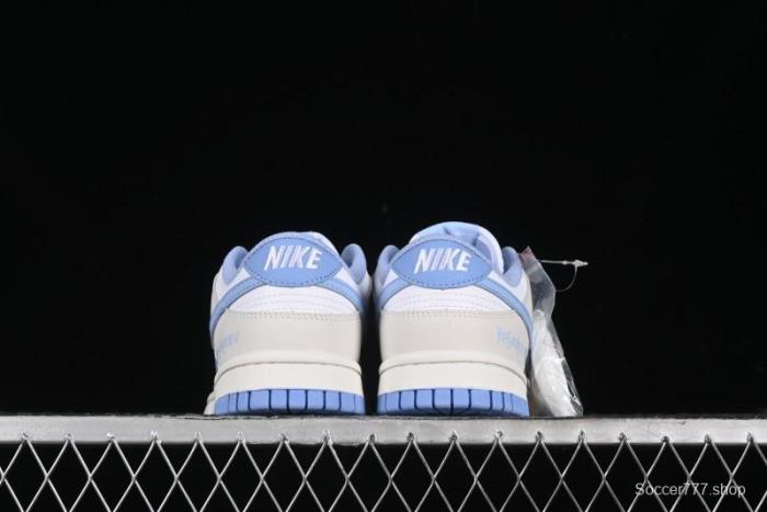 Nike SB Dunk Low Saint Laurent Series - White Grey Blue Swoosh Anniversary High-End Custom Low-Top Casual Sneakers - GF2409-168
