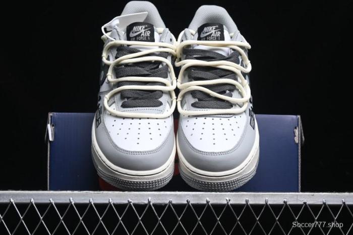 Nike Air Force 1 Low  Vinyl  Casual Sneakers with Lace-Up Design - KS6896-666