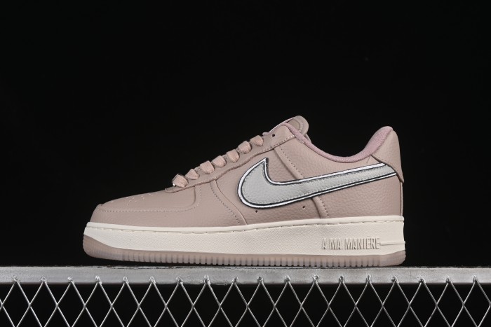 Nike A Ma Maniére x Air Force 1'07 Low Casual Sneakers with Premium Leather and Signature Lining - HF4084-200
