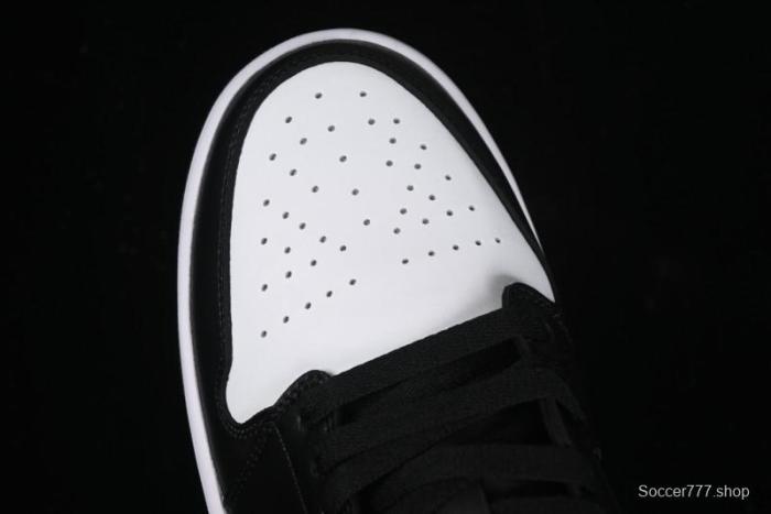 Nike Air Jordan 1 Low Retro Basketball Shoes in Black and White - 553558-043