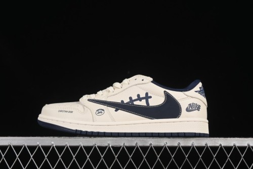 Nike Travis Scott x Fragment Design x Air Jordan 1 Low OG SP AJ1 Collaboration Sneakers - LD2025-009