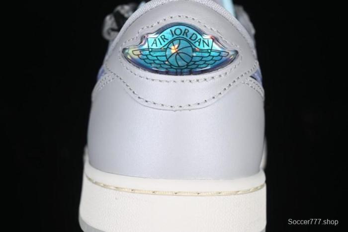 Nike Air Jordan 1 Low OG CNY AJ1 Snake Year Limited Silver Snake Low-Top Retro Basketball Shoes - HF3144-100