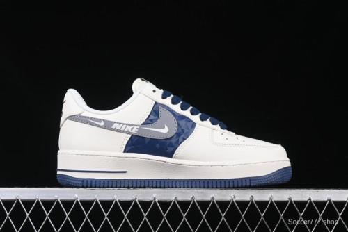 Nike Air Force 1 '07 Low The North Face Collaboration Off-White Blue Diamond Casual Sneakers - DM6688-001