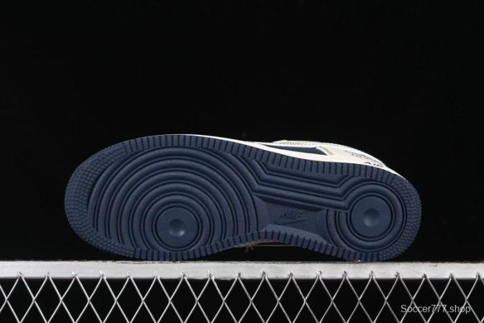 Nike Air Force 1 '07 Low Gucci Stone Island Collaboration - Off White Graphite Low-Top Casual Sneakers - KK1988-013