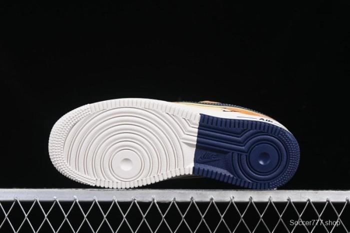 Nike Air Force 1 '07 Low The North Face Collaboration Sport Orange Low-Top Casual Sneakers - DM6688-053