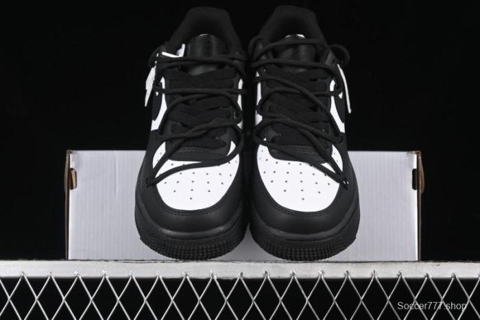 Nike Air Force 1 '07 Low Retro Street Spray White Peach Bubble Casual Sneakers - ZH0316-038