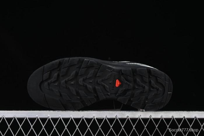 Salomon x Contragrip All-Terrain Hiking Shoes - Lightweight Gray with Black & Teal Accents