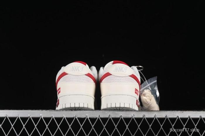 Nike SB Dunk Low Supreme Collaboration - Anniversary Edition Customized Low-Top Casual Skate Shoes - KK1333-002