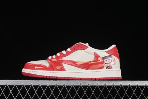 Nike Travis Scott x Fragment Design x Air Jordan 1 Low OG SP AJ1 Casual Sneakers - XS2025-088