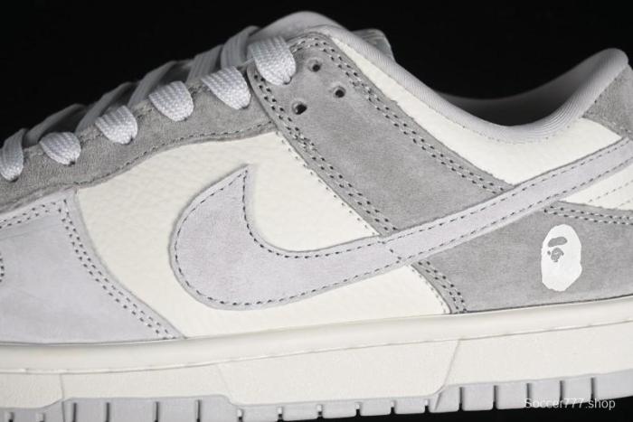 Nike SB Dunk Low BAPE Collaboration - Grey Pig 8th Anniversary Custom Low-Top Casual Skate Shoes - CH6336-226