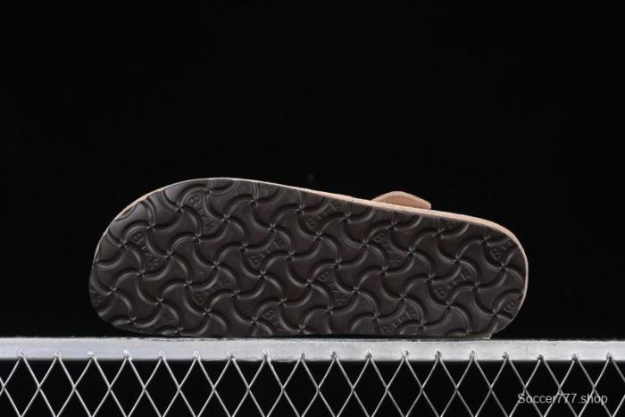 Birkenstock London BS Unisex Slip-On Comfort Shoes with Soft Suede Leather and Lambswool Insole - G.D4